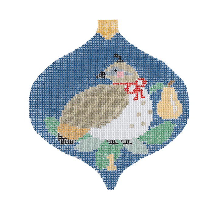 1 Partridge in a Pear Tree Bauble w/Stitch Guide - 12 Days of Christmas