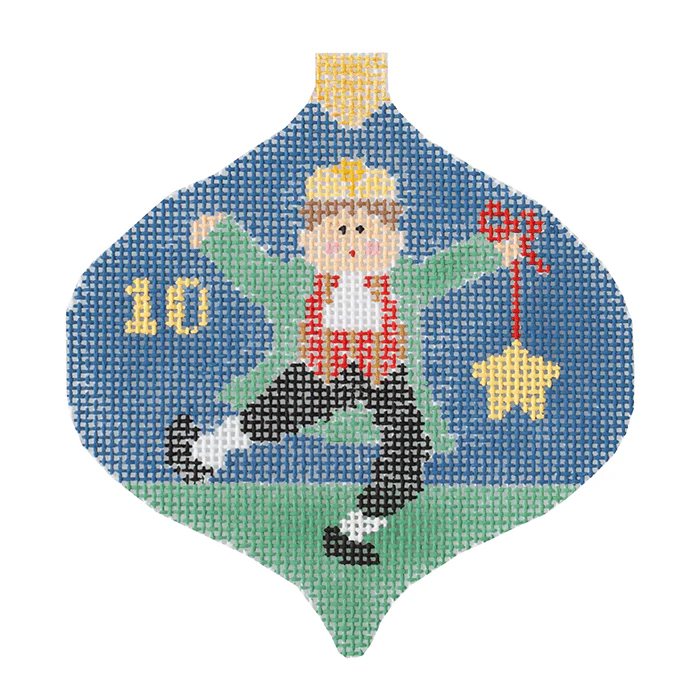 10 Lords Leaping Bauble w/Stitch Guide - 12 Days of Christmas