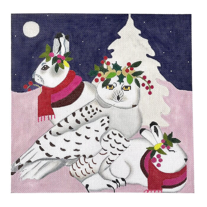 Arctic Owl and Hares