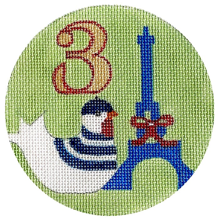 12 Days Ornament - 3 French Hens