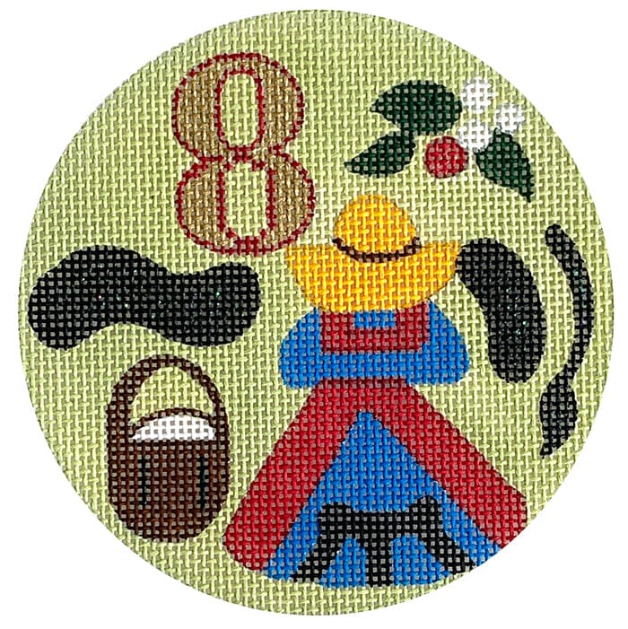 12 Days Ornament - 8 Maids