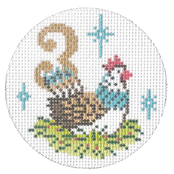 12 Days Round - 3 French Hens