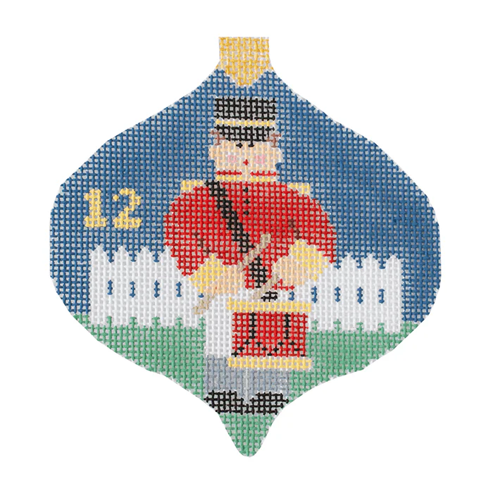 12 Drummers Bauble w/Stitch Guide - 12 Days of Christmas