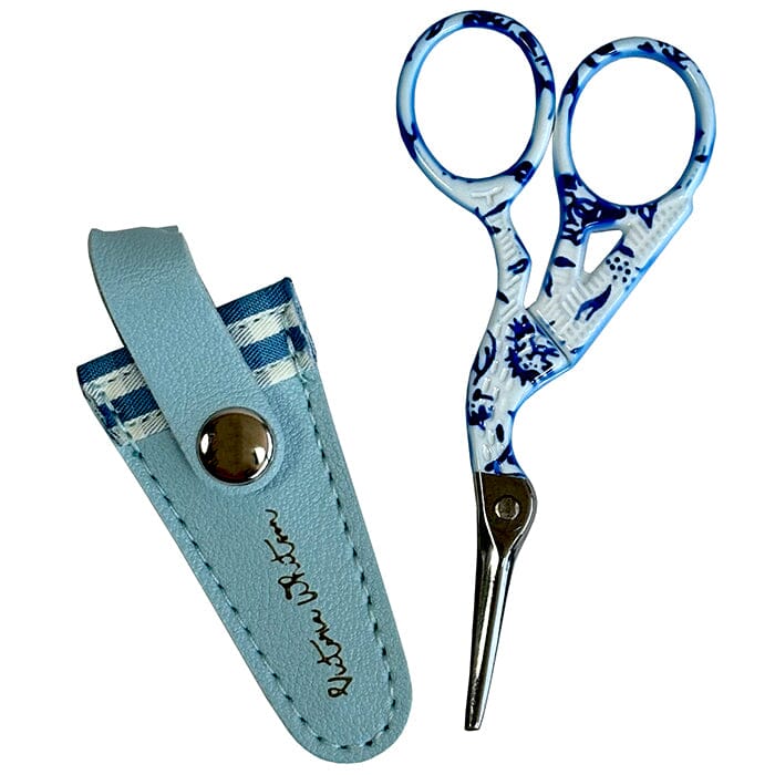 3.5" Toile Scissors with Blue Gingham Sheath