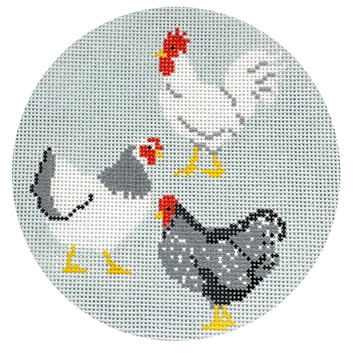 3 French Hens Round
