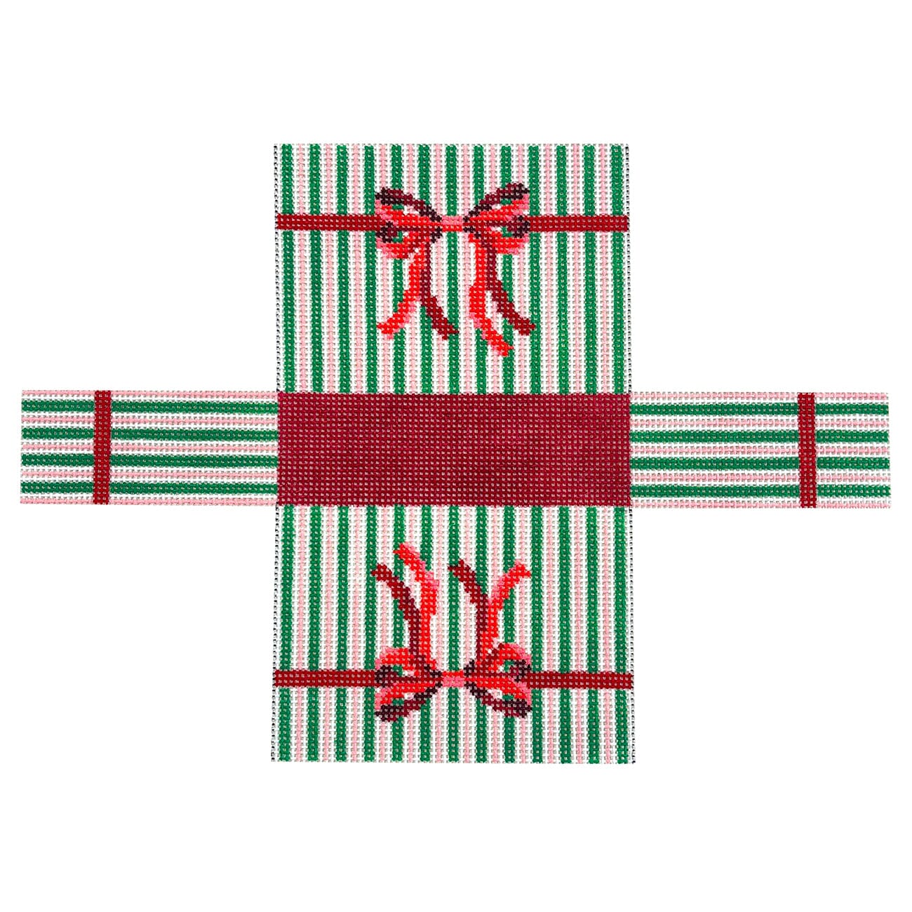 3D Mini Striped Holiday Bag