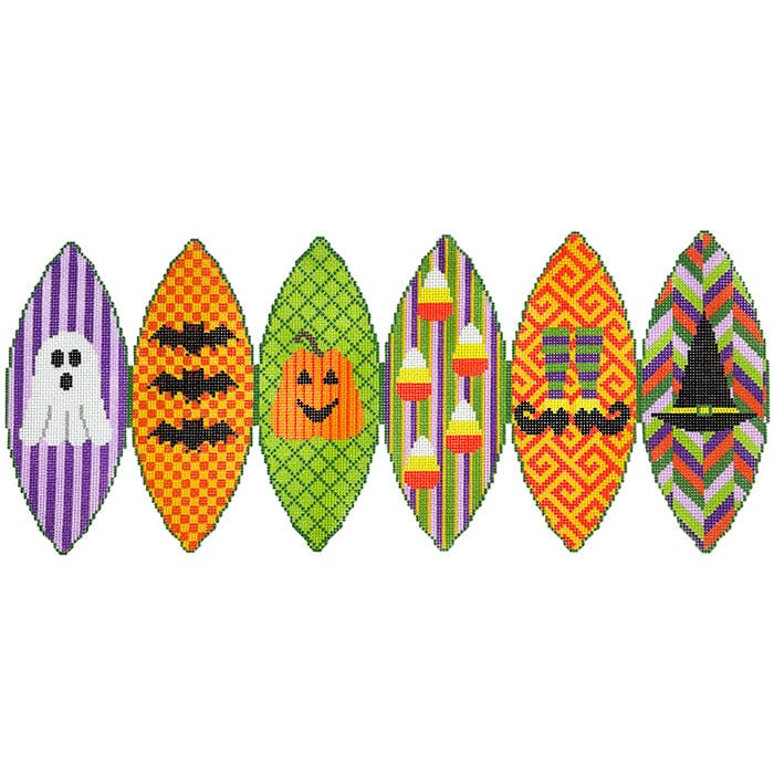 3D Pumpkin with Halloween Symbols & Colors on 18