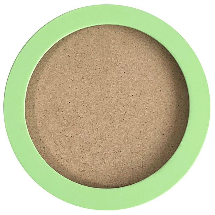 4" Round Self Finishing Frame - Lime