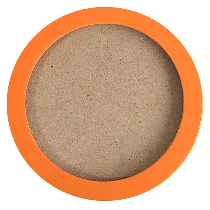 4" Round Self Finishing Frame - Orange
