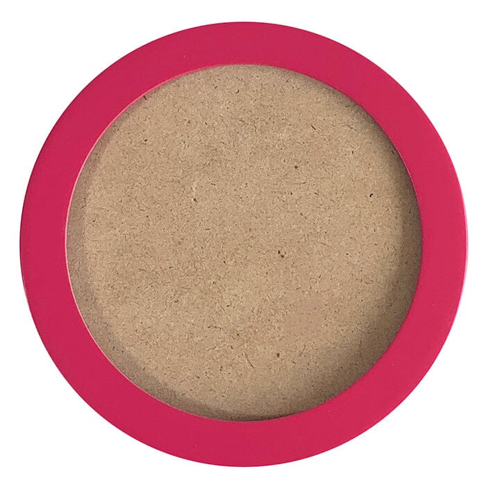 4" Round Self Finishing Frame - Pink
