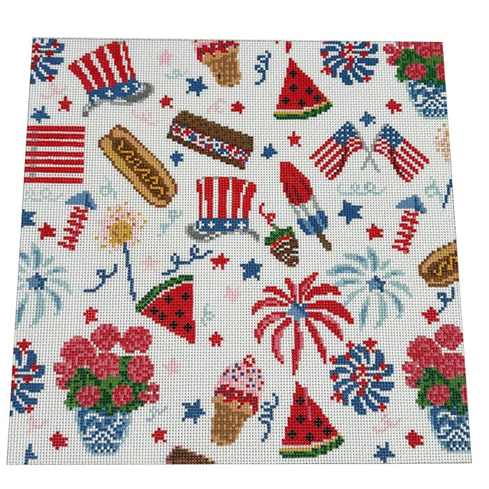 4th of July Print Square