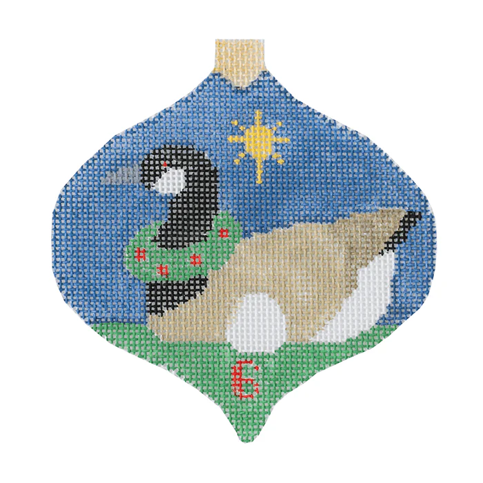 6 Geese Laying Bauble w/Stitch Guide - 12 Days of Christmas