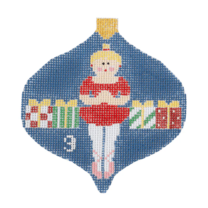 9 Ladies Dancing Bauble w/Stitch Guide - 12 Days of Christmas