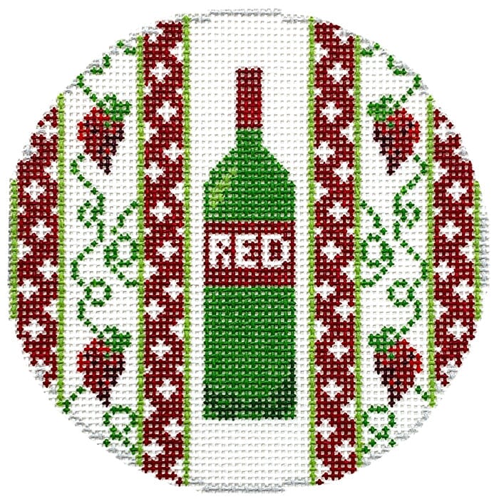 A Bottle of Red Wine Round