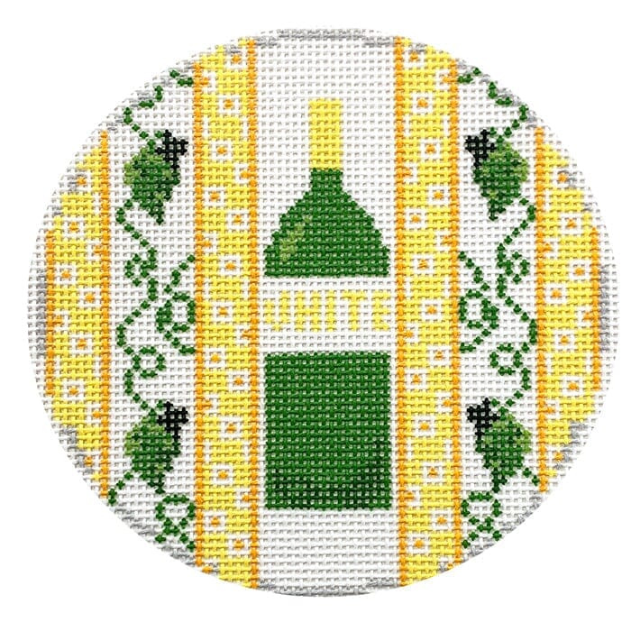 A Bottle of White Wine Round