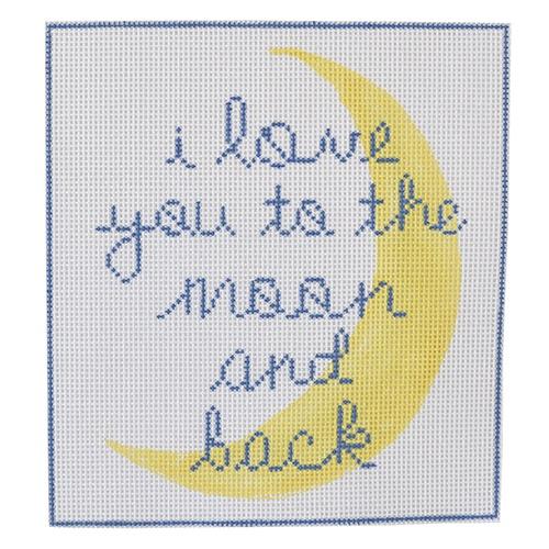 I Love You to the Moon and Back Square