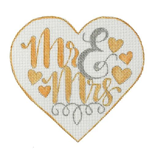 Mr & Mrs Heart - Gold/Silver
