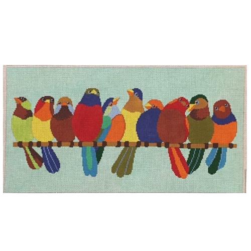 Birds on Wire - 10 Birds on 13