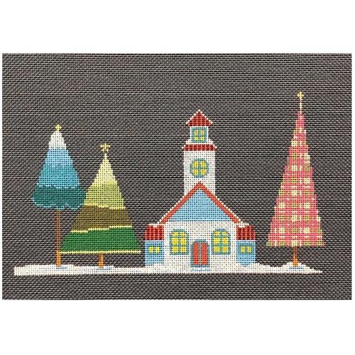 Blue Church - Christmas Village