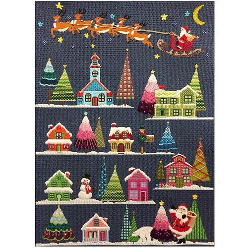 Christmas Village Vertical Scene