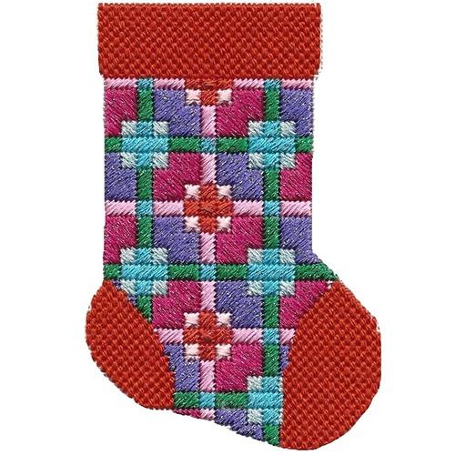 Coral & Purple Mini Sock