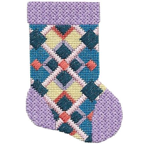 Lavender & Blue Mini Sock