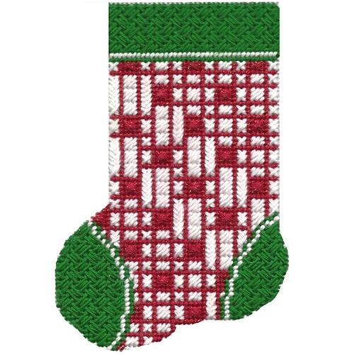 Mini Sock Red and White Lines