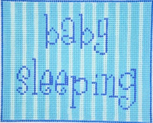 Baby Sleeping in Blue