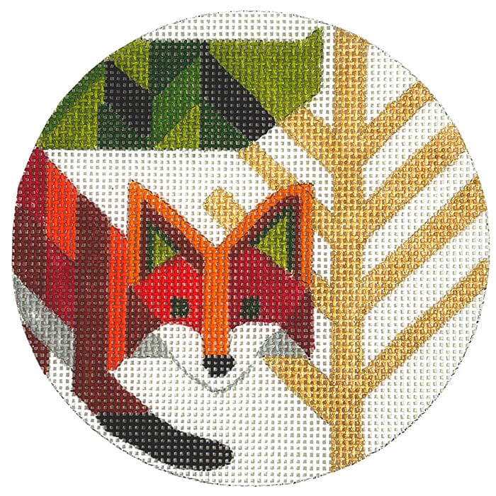 Abstract Fox Ornament