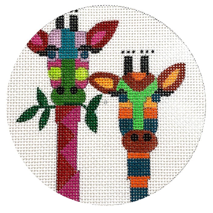 Abstract Giraffes Ornament