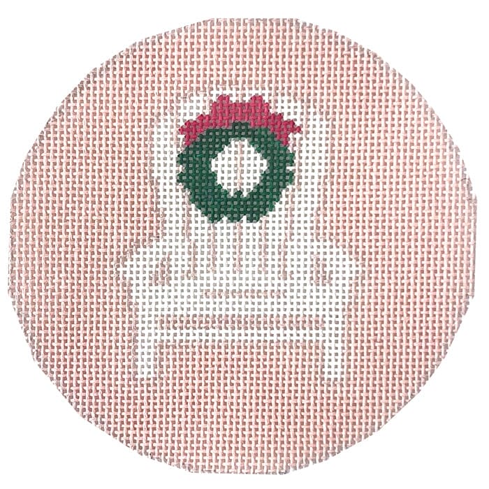 Adirondack Chair with Wreath on Pink