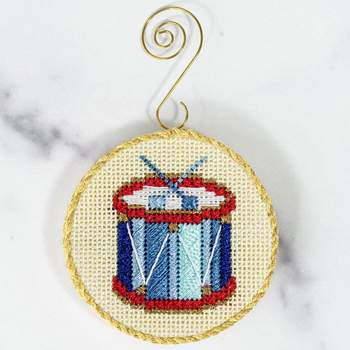 Advent Ornaments - Drum with Stitch Guide