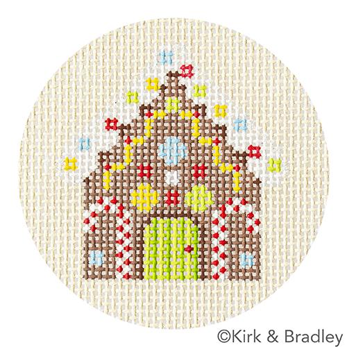 Advent Ornaments - Gingerbread House with Stitch Guide - Image 2