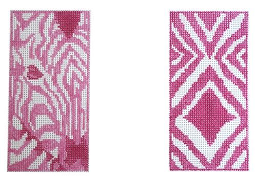 Double Pink Zebra Eyeglass Case