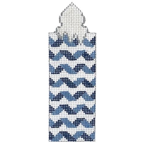Blue Twisted Ribbons Candle