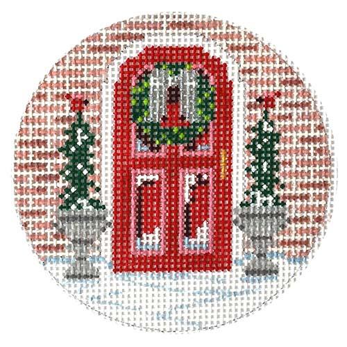 Christmas Red Door Round