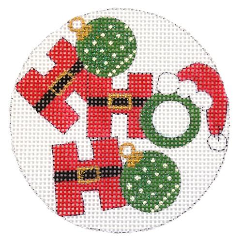 Ho Ho Ho Ornaments 4" Round