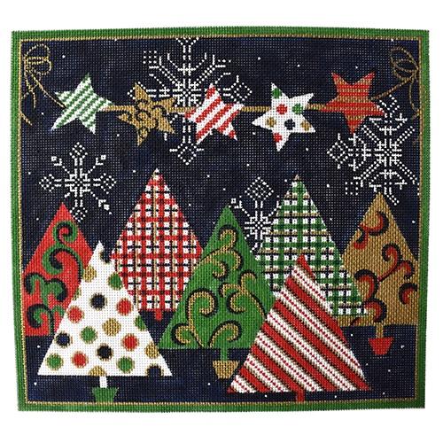 Patterned Christmas Trees