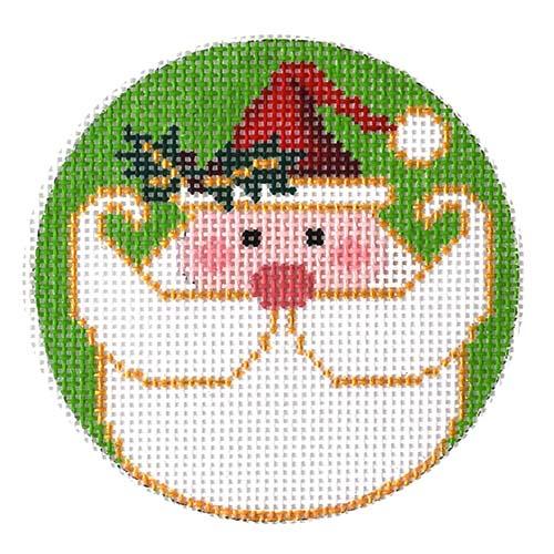 Santa Face 4" Round