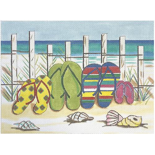Flip Flops on Beach