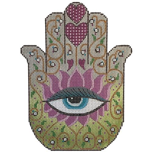 Hamsa Eye in Pink