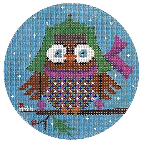 Owl with Green Hat