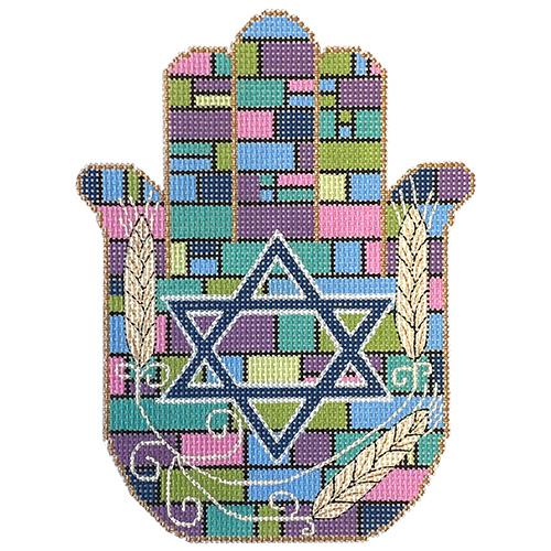Stained Glass Hamsa