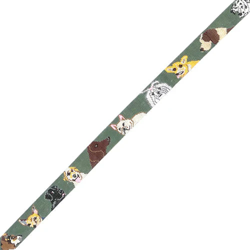 All Breeds Dog Belt w/ Olive Green Background