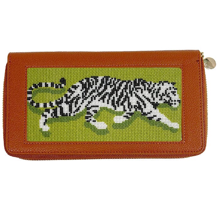 All-In Wallet - Cognac & Pink