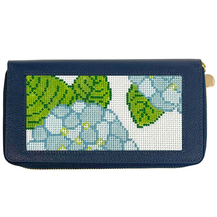 All-In Wallet - Navy & Cognac