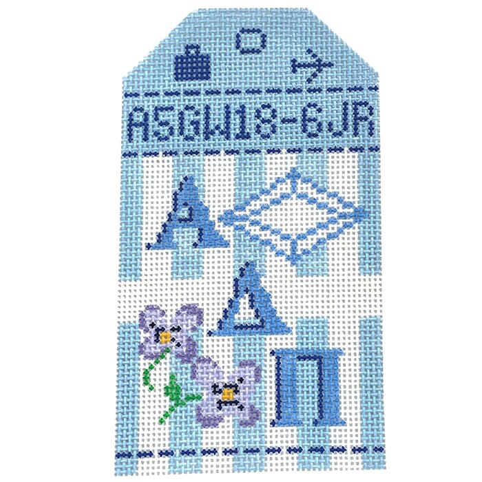 Alpha Delta Pi Collegiate Retro Travel Tag