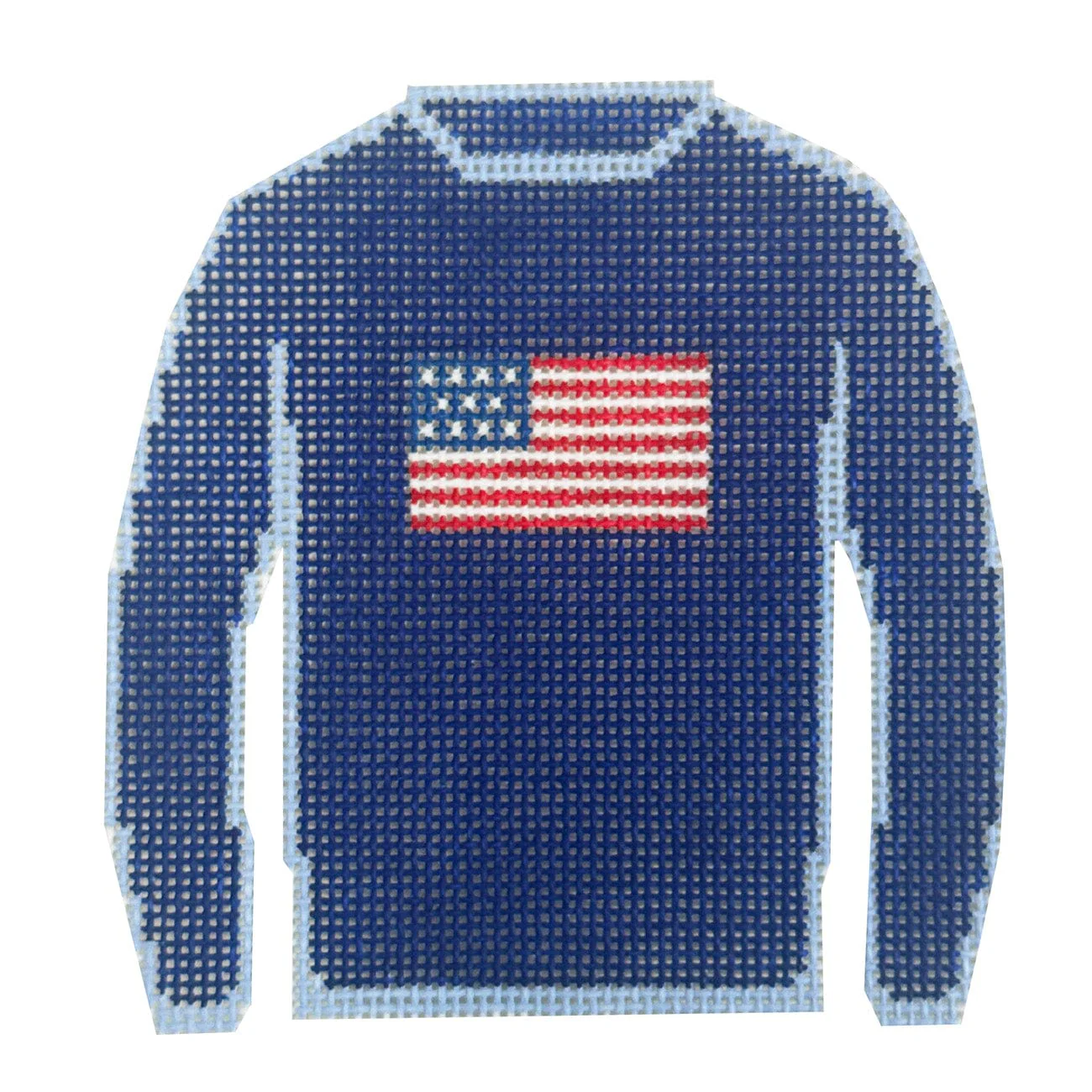 American Flag Sweater - Navy