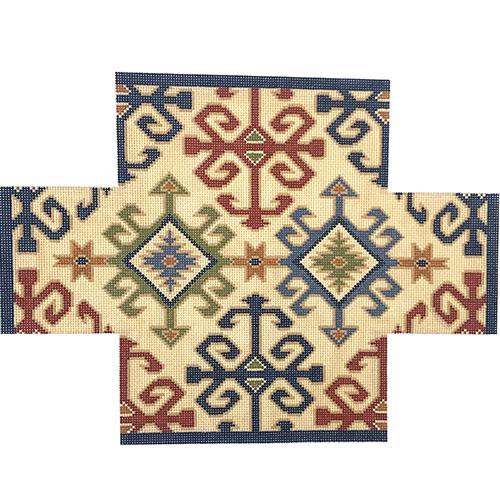 Anatolian Kilim Brick Cover - Multi on Parchment