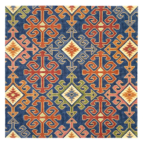 Anatolian Stripes in Navy Multi